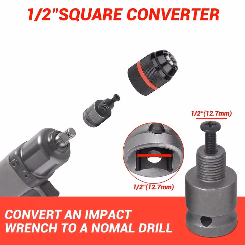 Nordara Black Steel 1.5-13mm Keyless SDS-PLUS Drill Chuck – 5
