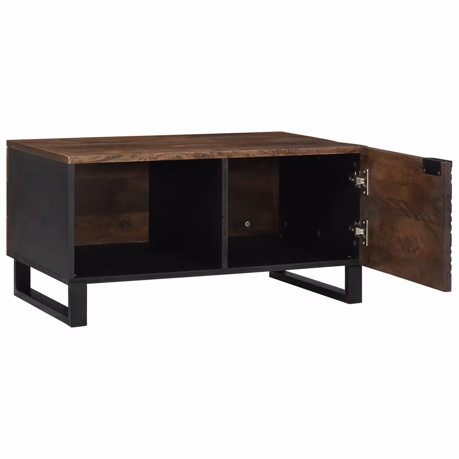 Berkfield Home Brown Mango Wood Coffee Table, W: 80 cm, D: 50 cm, H: 40 cm – 2