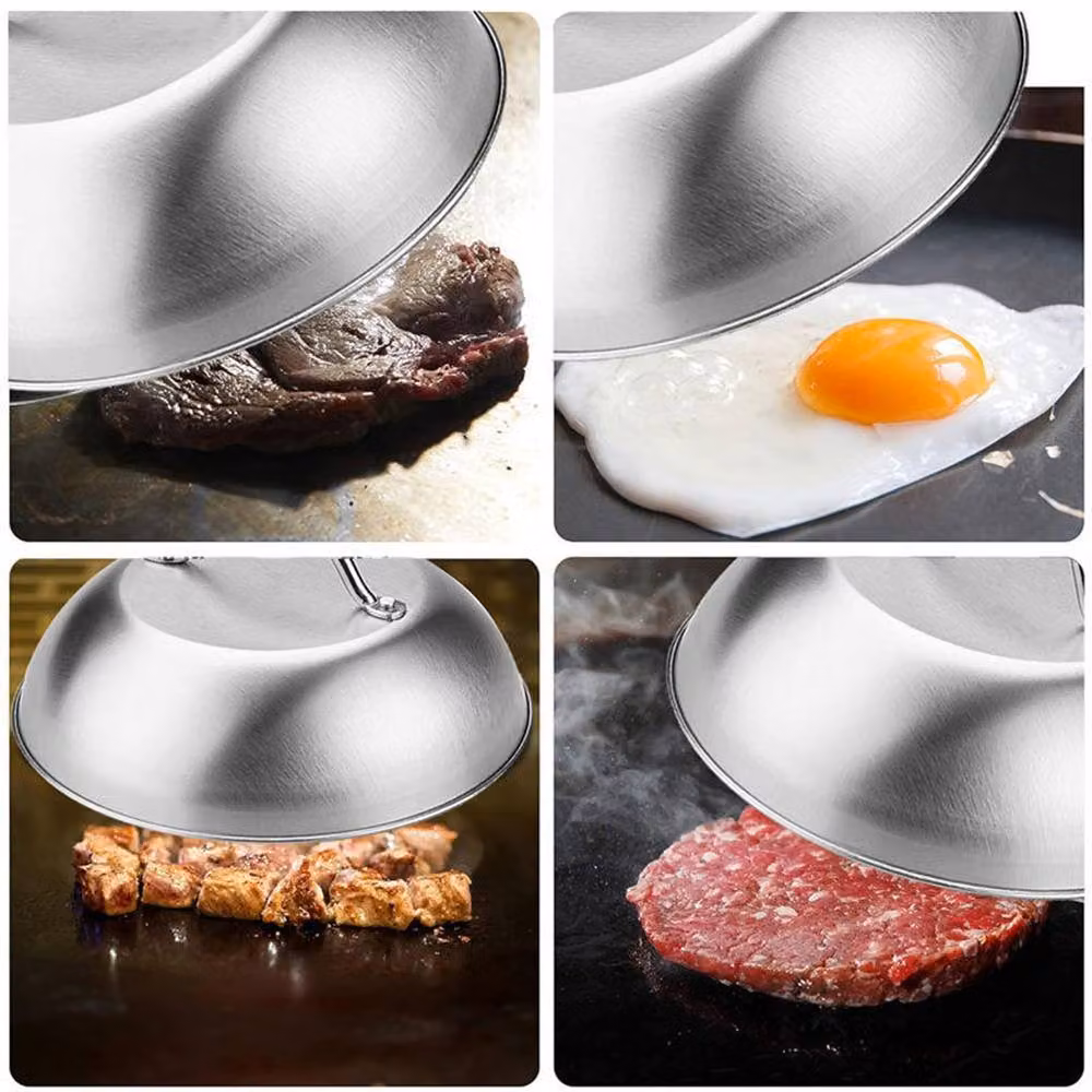 Ventryn 5-Piece Stainless Steel Smash Burger Press Kit and Griddle Accessories Set in Silver – 2