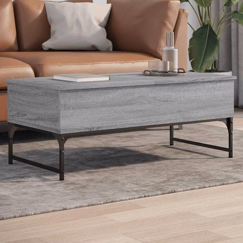 Berkfield Home Grey Sonoma Coffee Table with Lift Mechanism, W/D/H: 100 x 50 x 40 cm – 2