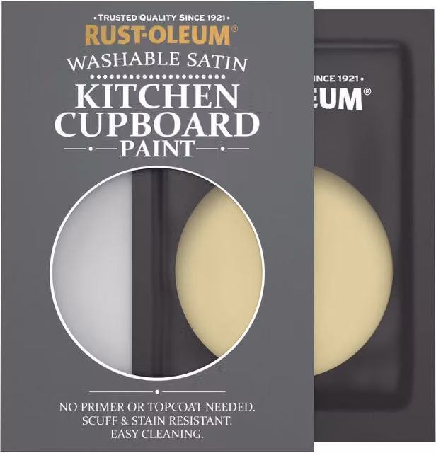 Rust-Oleum Kitchen Cupboard Satin Finish Tester Sachet in Wasabi Green, 10ml