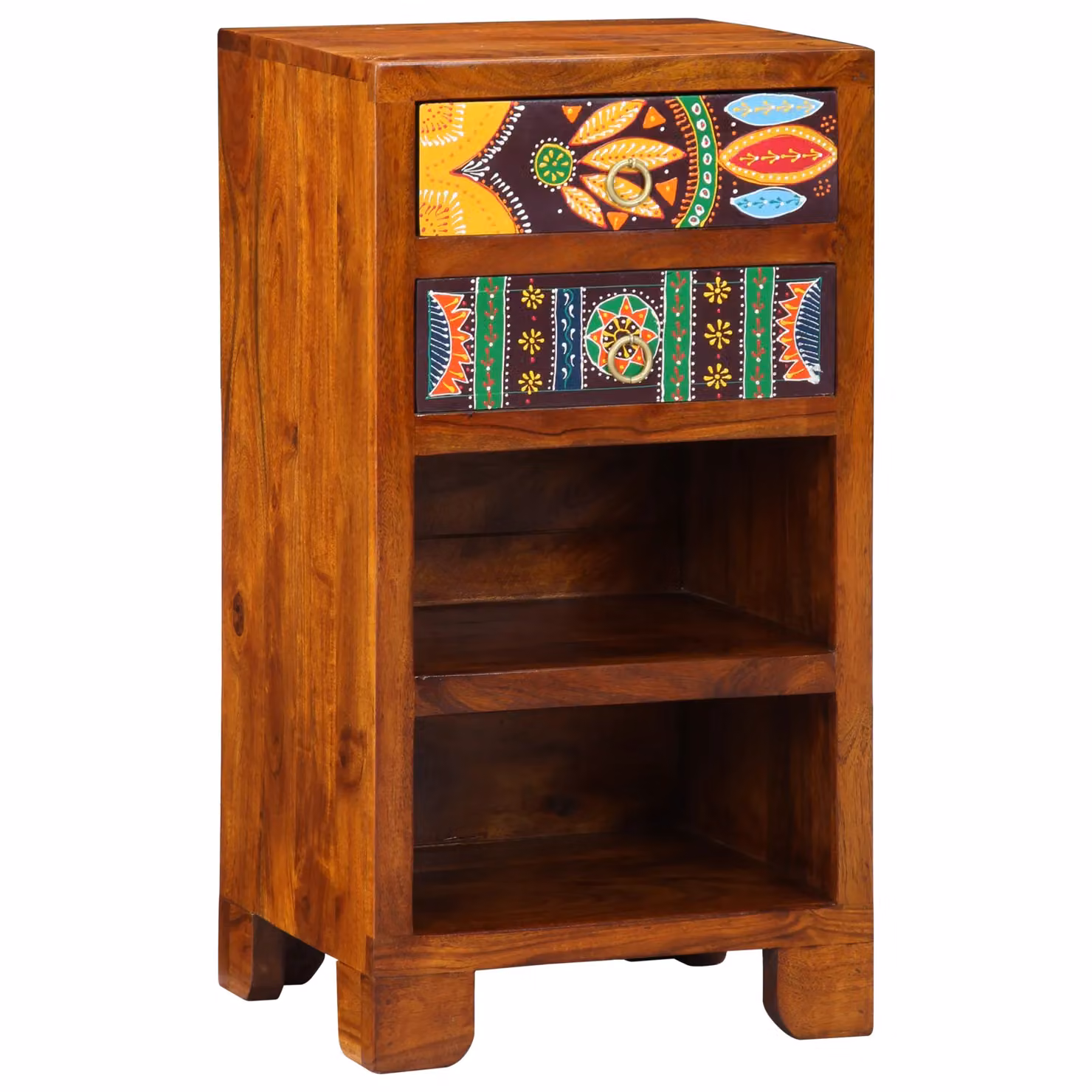 Berkfield Home Telephone Stand in Honey Brown Solid Acacia Wood, W/D/H: 40 x 35 x 75 cm – 2