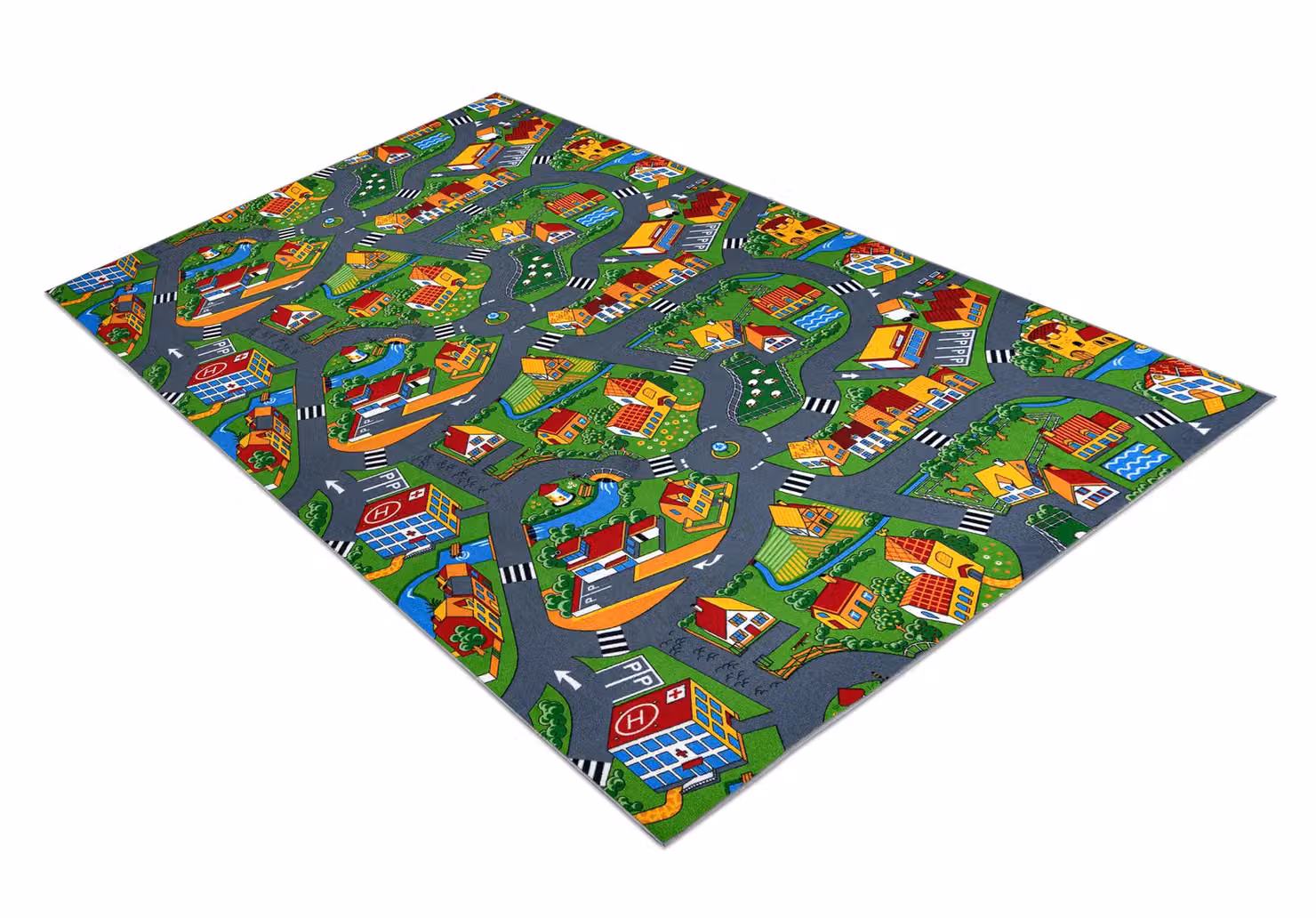 RugsX Little Village Multicolour Kids Motif Rug, W: 150 cm, L: 300 cm – 2