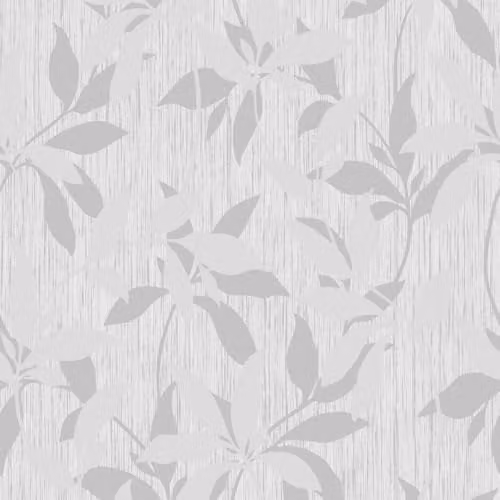 Muriva Hudson Leaf Trail Grey Botanical Floral Wallpaper Roll