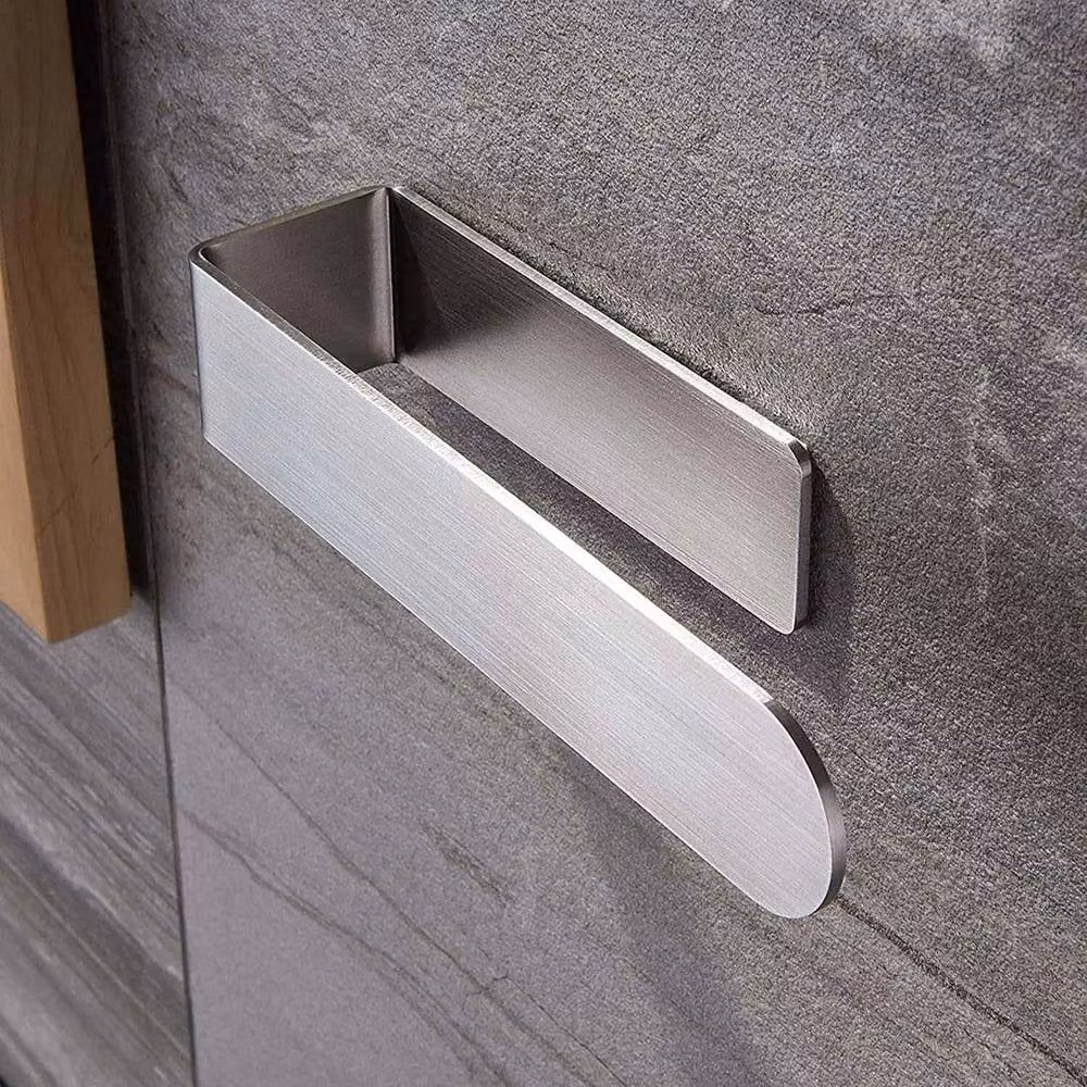 PAWNORA Wall Mounted Stainless Steel Bathroom Hand Towel Holder, Silver, Width: 23 cm – 2