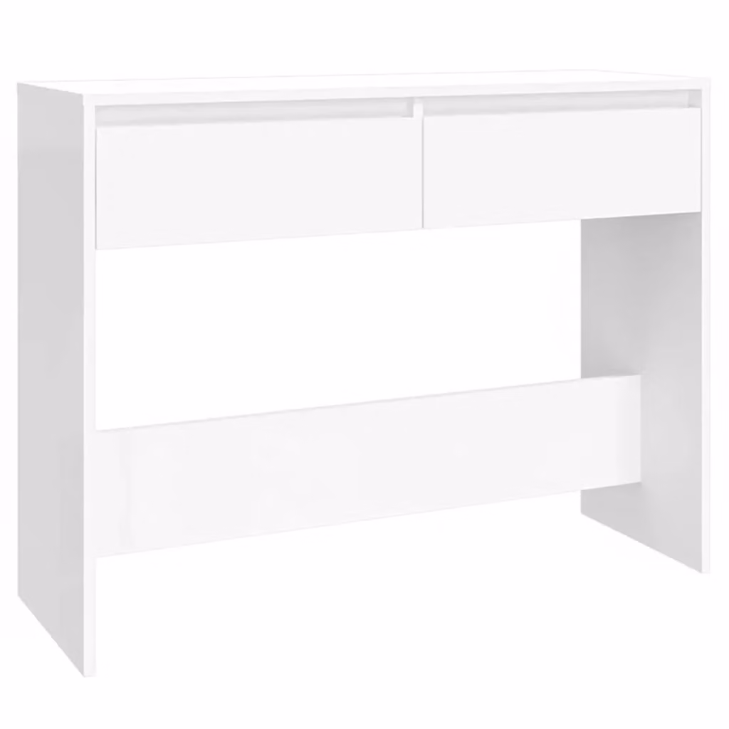Berkfield Home White Console Table, W/D/H: 100 x 35 x 76.5 cm – 2