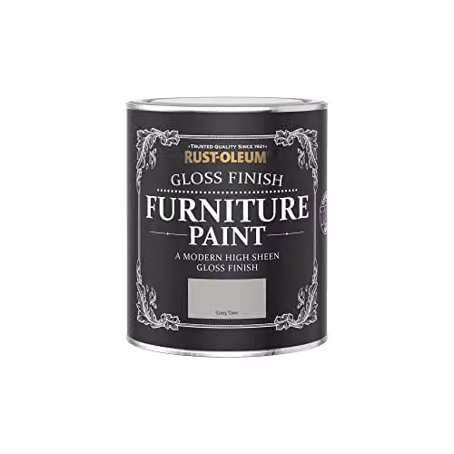 Rust-Oleum Gloss Furniture and Skirting Board Paint in Grey, 750ml – 3