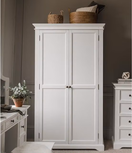 Gainsborough Double Wardrobe in White