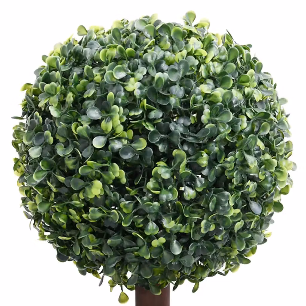 Berkfield Home Artificial Ball Shaped Green Boxwood Plant in a Pot, Height: 118 cm – 2