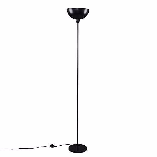 MiniSun Modern Matt Black Dome Uplighter Floor Lamp – 1