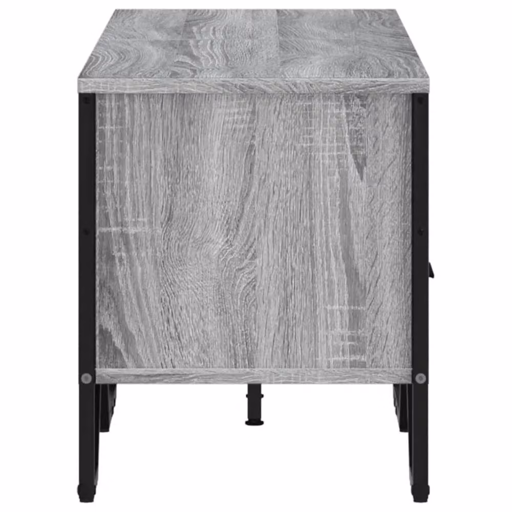 Berkfield Home Grey Sonoma TV Cabinet in Engineered Wood W/D/H: 122 x 34 x 41 cm – 5