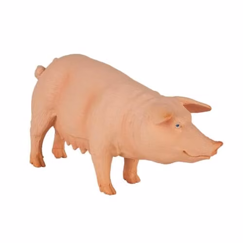 MOJO Pink Pig Sow Model Farm Animal Toy Figure