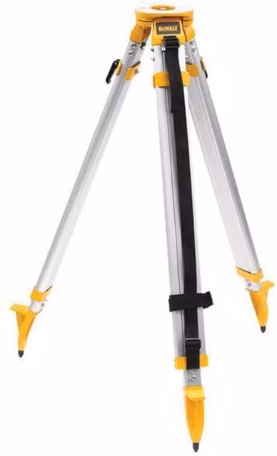 DeWalt De0736 Construction Tripod in Yellow and Silver, Aluminium Alloy, Height: 104-170 cm