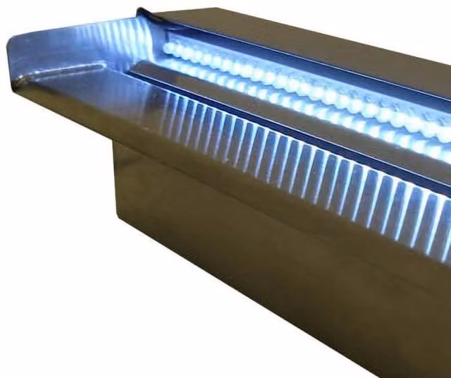 Primrose Cascade Edge Blue LED Strip Light with Battery Remote Control