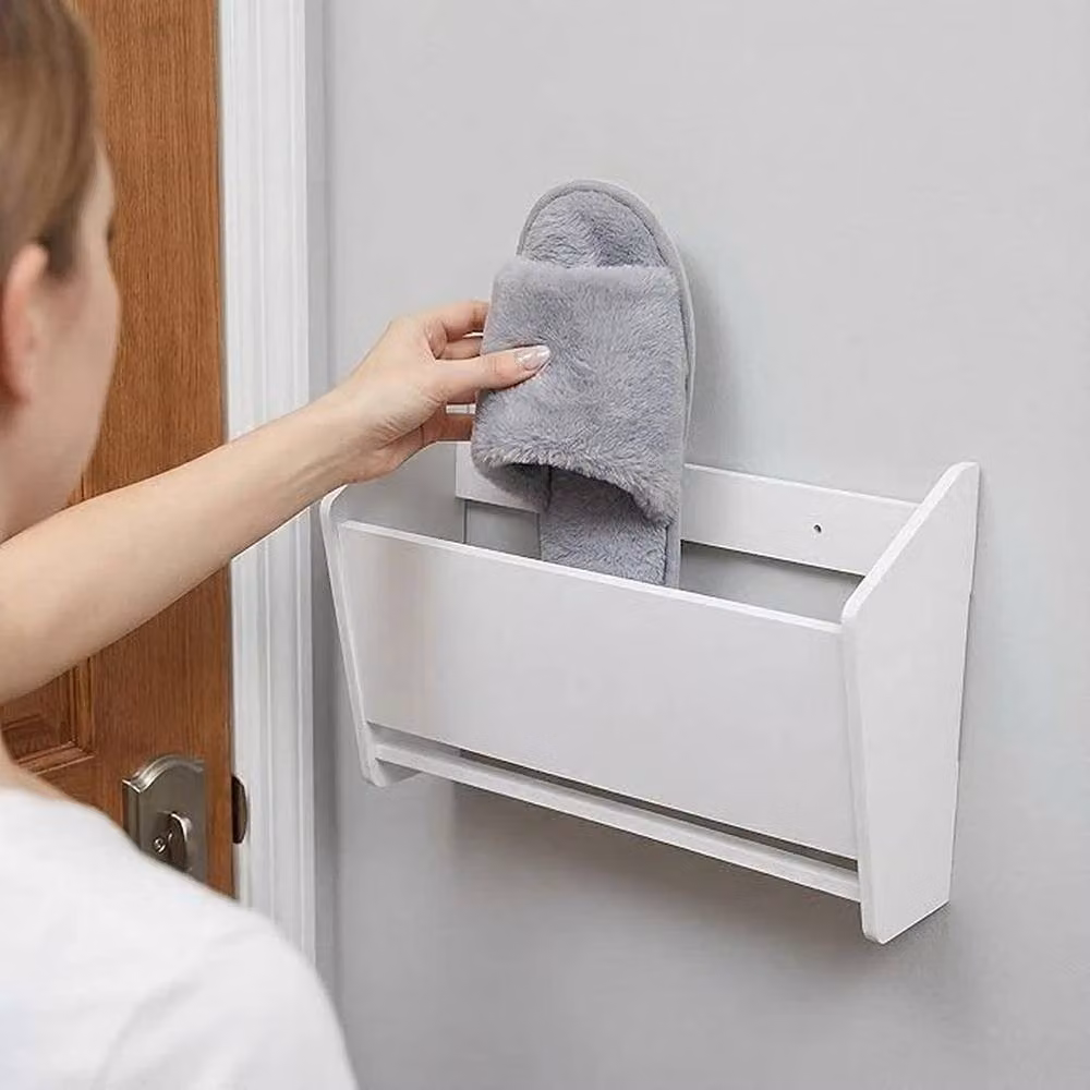 FORGEVIO White Wall Mounted Shoe Rack for Hallways – 2