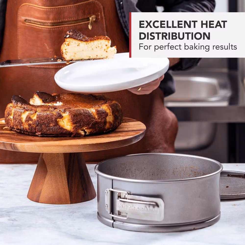 KitchenAid Non-Stick Steel Tart Tin, Grey, Diameter: 28 cm – 4