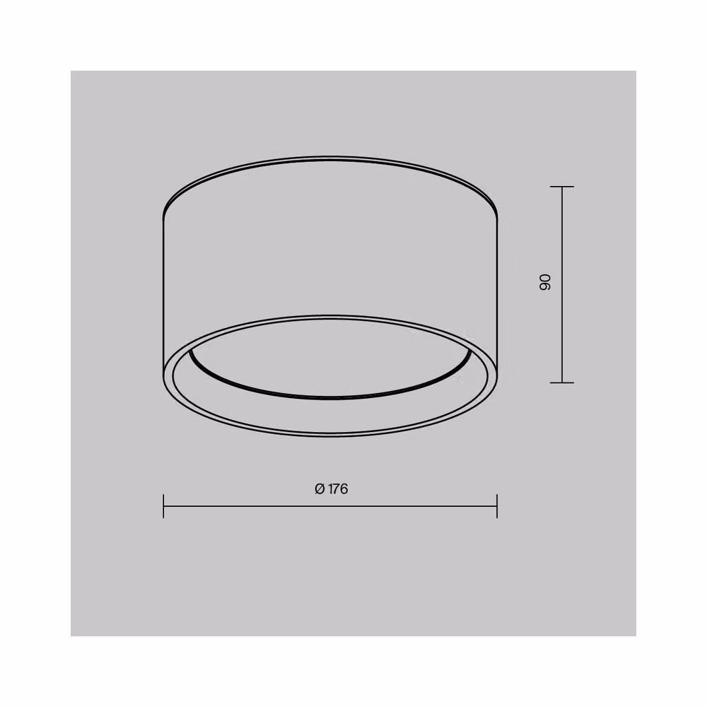 Netlighting Hydra Surface Mounted LED Downlight, Black, 3000K Warm White, 1390lm, IP44 – 2