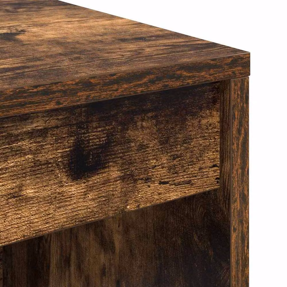 Berkfield Home Smoked Oak Writing Desk in Brown, W/D/H: 70 x 40 x 76 cm – 6