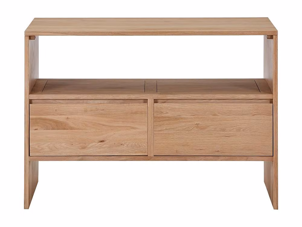 Vente-unique Solid Oak Vanity Unit in Light Natural Oak, Width: 110 cm – 2