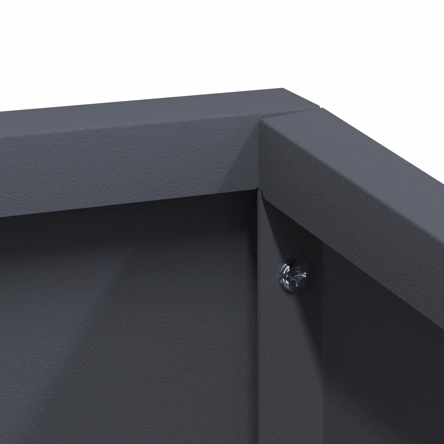 Berkfield Home Durable Plastic Planter Tub in Anthracite and Multicolour, W: 60.0 cm, D: 50.0 cm, H: 60.0 cm – 5