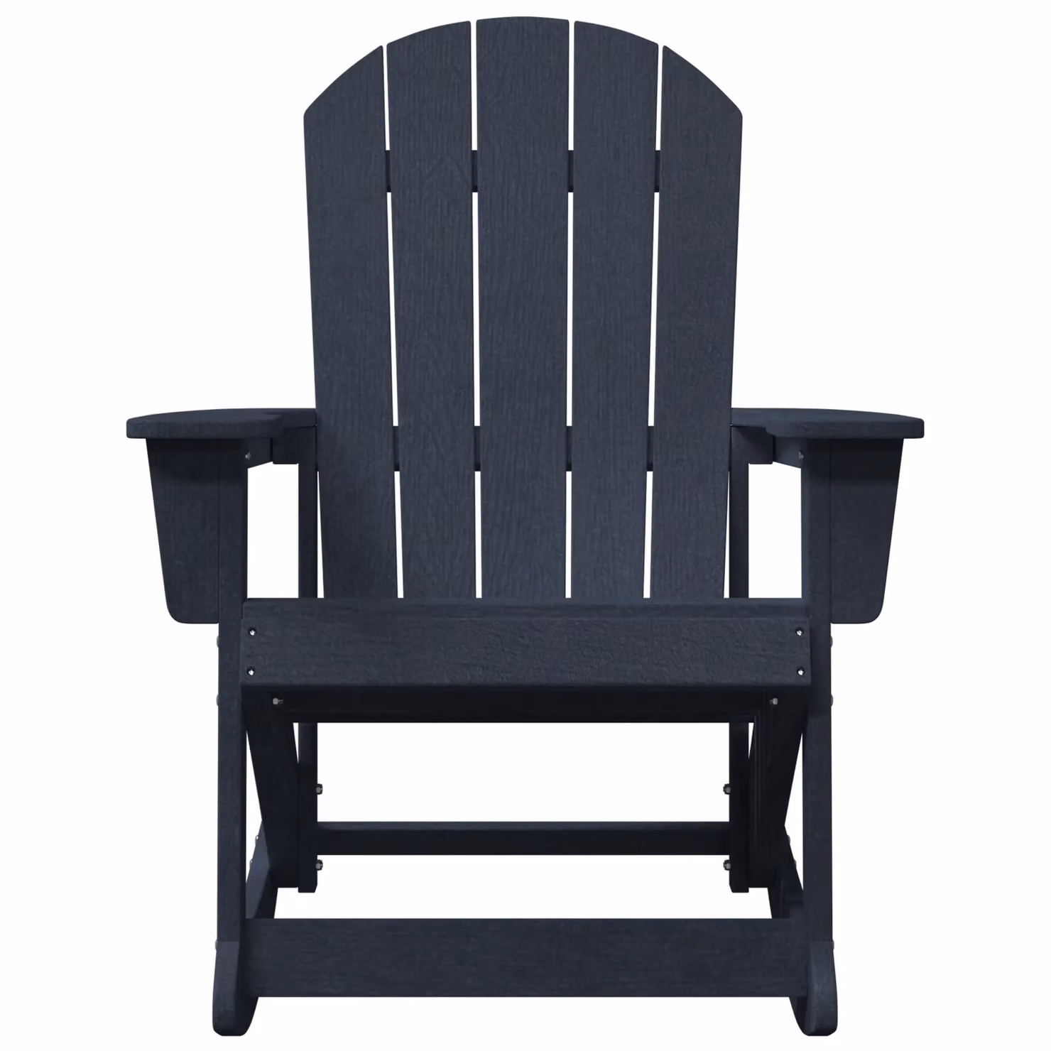 Berkfield Home Adirondack Rocking Chair in Navy Blue, W/D/H: 73.5 x 92 x 90 cm – 3