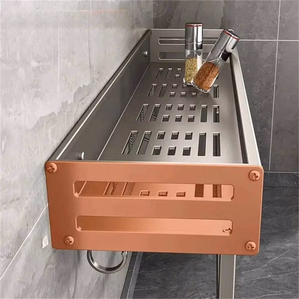 Nordara 40 Wall Mounted Kitchen Hook Rack in Silver, Width: 100 cm – 3
