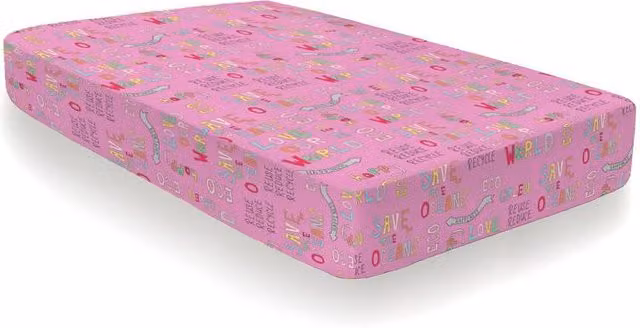 Terrys Love Our World Childrens Cotton Fitted Sheet, Multicolour