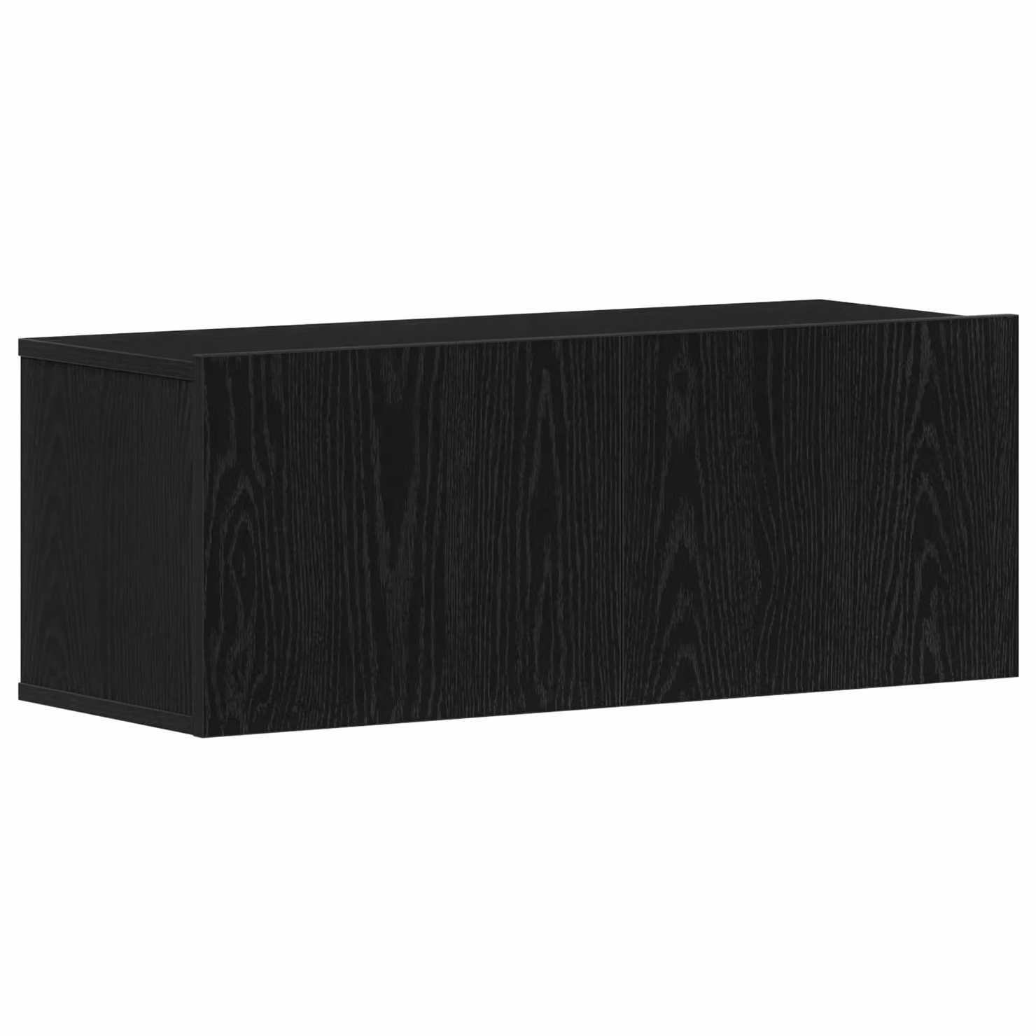Berkfield Home Modern Wall-Mounted Storage Unit with Hinged Doors and Internal Shelves, Black Oak, W/D/H: 30.5 x 30 x 90 cm – 4