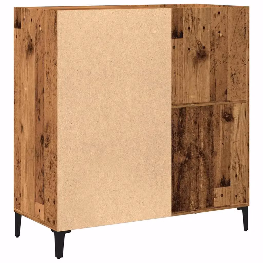 Berkfield Home Old Wood Record Cabinet in Brown, W/D/H: 84.5 x 38 x 89 cm – 5