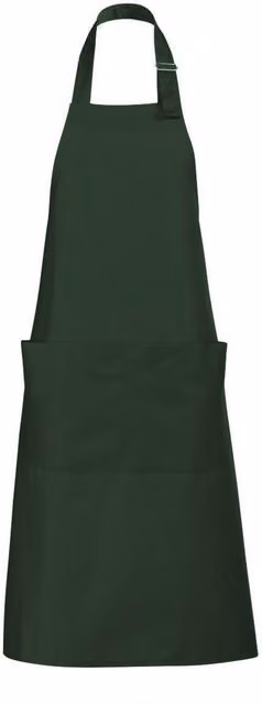 SOL'S Gala Long Bib Apron for Adults in Bottle Green – 1