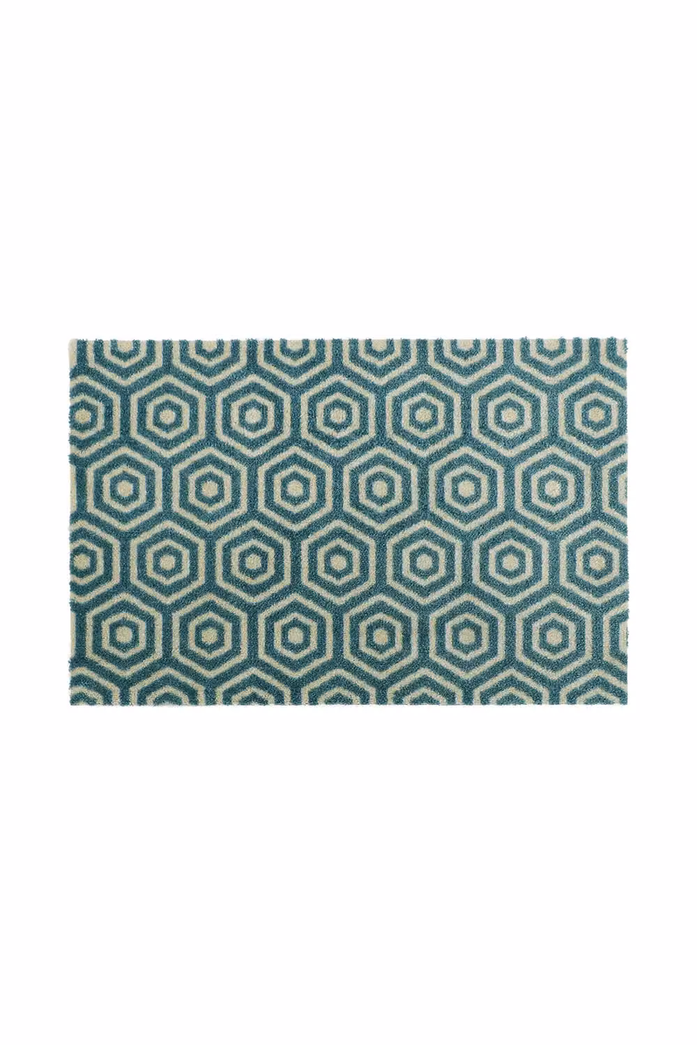 JVL Mega Machine Washable Geo Hex Doormat and Runner in Green and Beige, W: 57 cm x L: 150 cm – 2