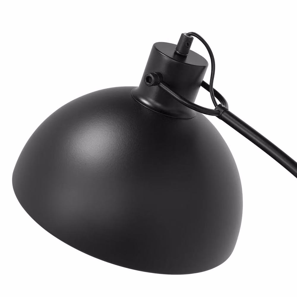 Wyld and Coco Black Metal Industrial Adjustable Floor Lamp, Height: 155 cm – 3