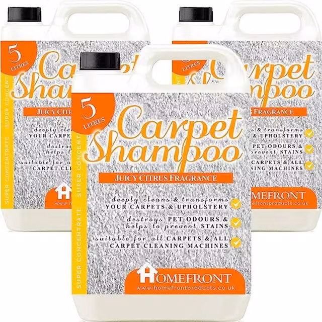 ProKleen Citrus Carpet Shampoo for Stain and Odour Removal, White, 3 Pack