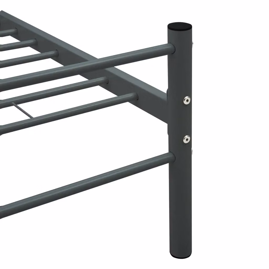 Berkfield Home Grey Metal Bed Frame W/D/H: 140 x 200 cm – 3