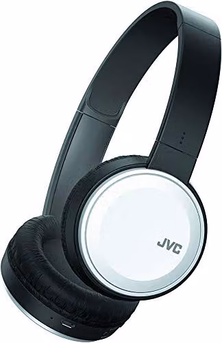 JVC HAS190BT Bluetooth On-Ear Wireless Headphones with Microphone, White – 2