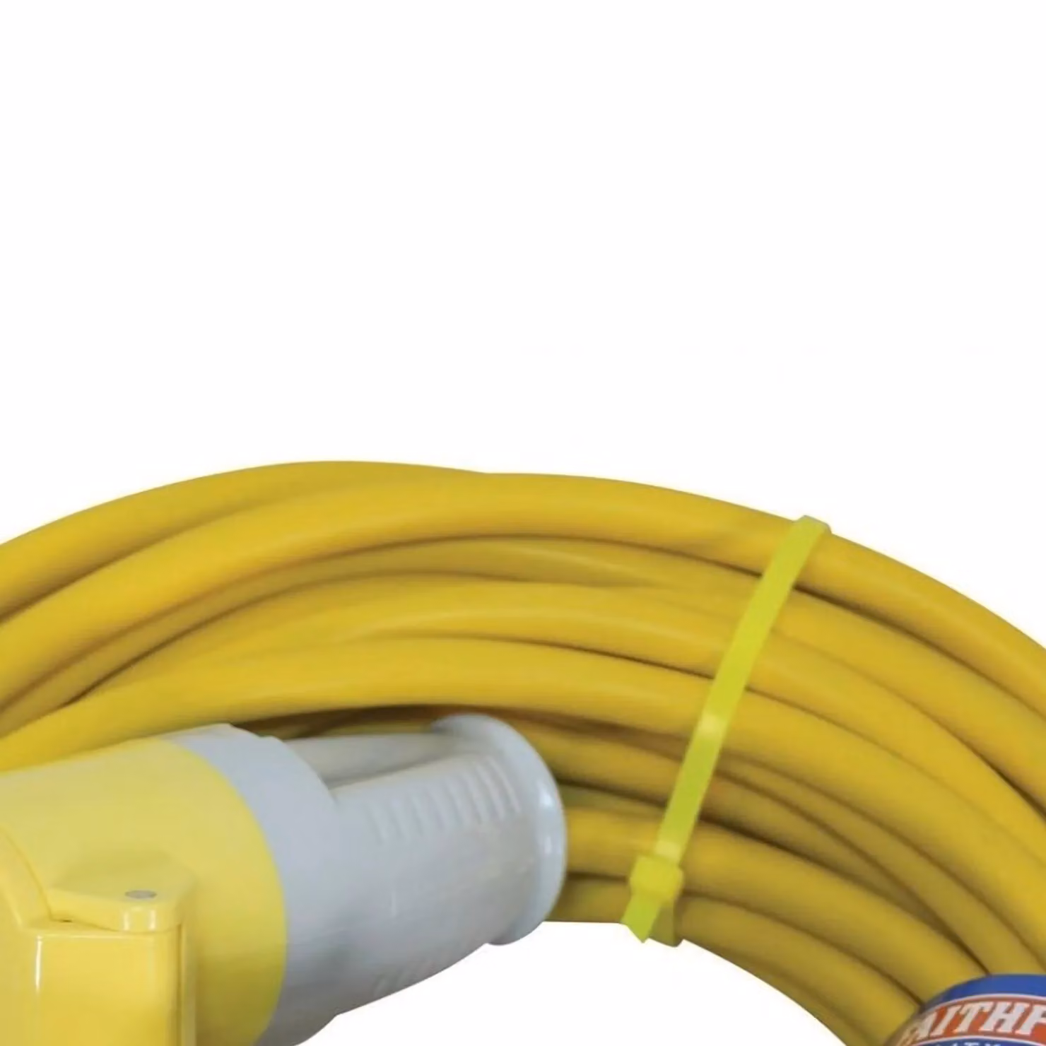 Faithfull Yellow IP44 Trailing Lead with UK Plug – 2