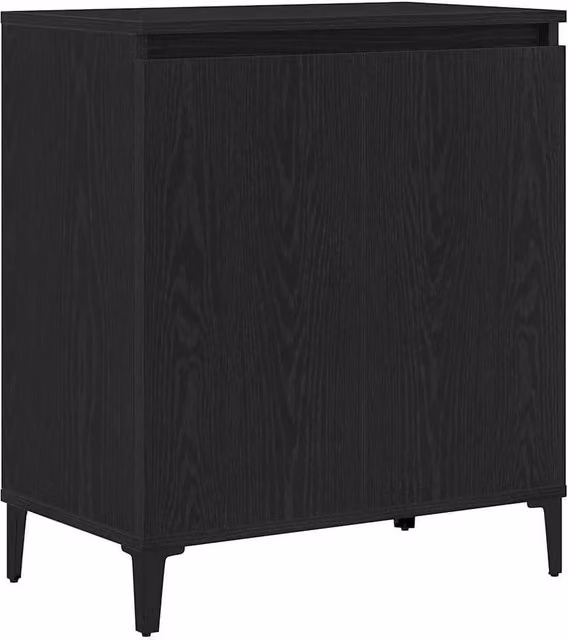 Berkfield Home Modern Black Oak Sideboard, W/D/H: 60 x 35 x 70 cm – 1