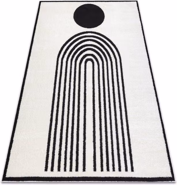 RugsX Mode Geometric Scandinavian Rug in Yellow, W/D: 120 x 170 cm
