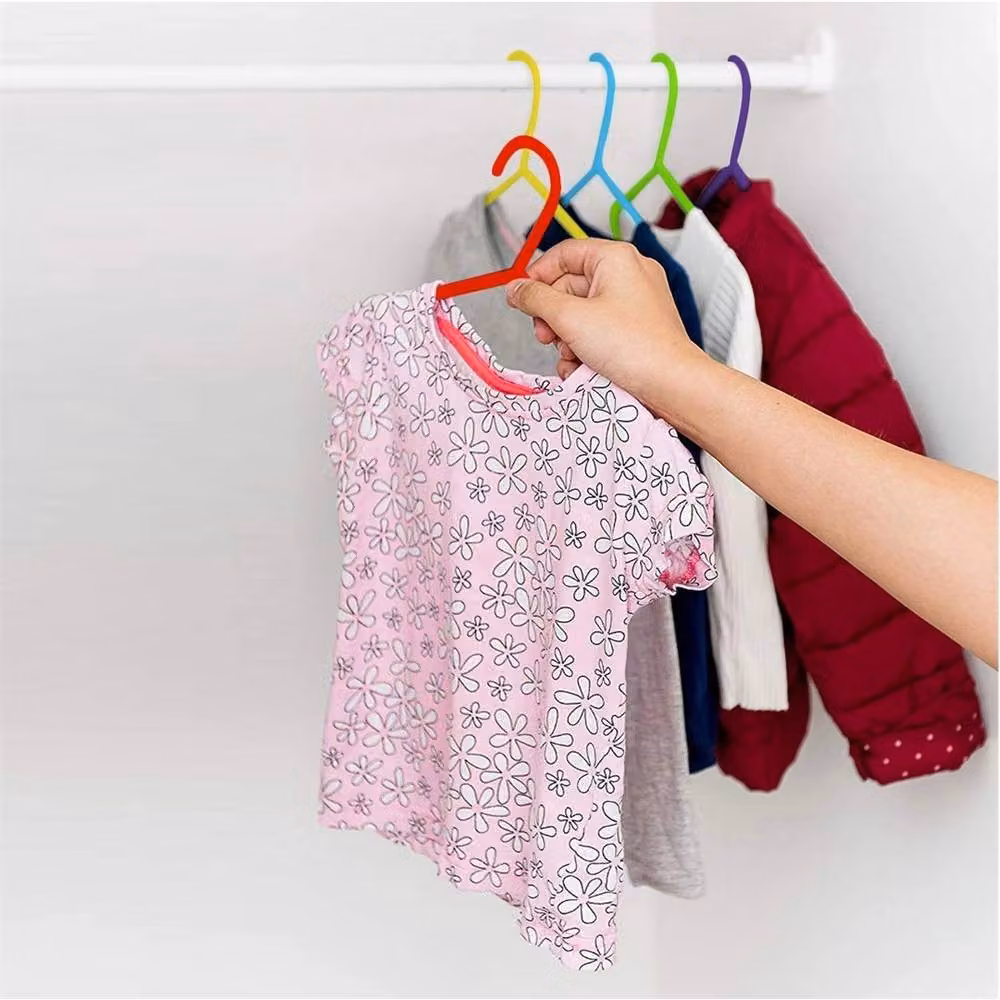 Nordara 40 Pack Multicoloured Plastic Kids Clothes Coat Hangers with Clips – 3