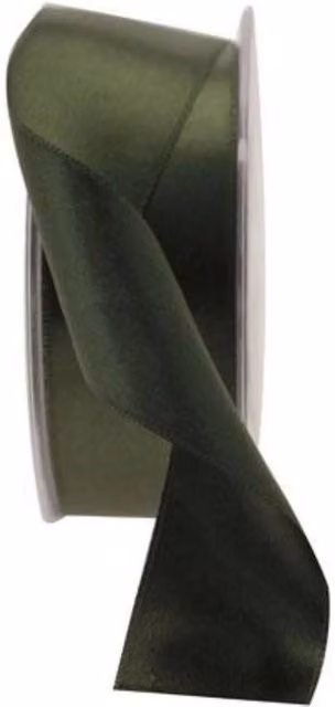 KDMD Dark Green Satin Ribbon, 38 mm, 2 Pack – 1