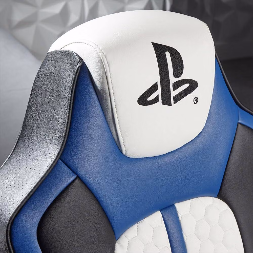 X Rocker Official Playstation Legend Console Gaming Chair with Integrated Speakers in Blue – 2