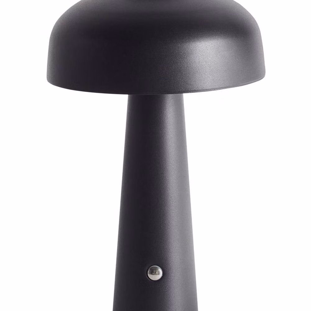 Wyld and Coco Black Wireless LED Mushroom Table Lamp with Dimmable Touch Control – 2