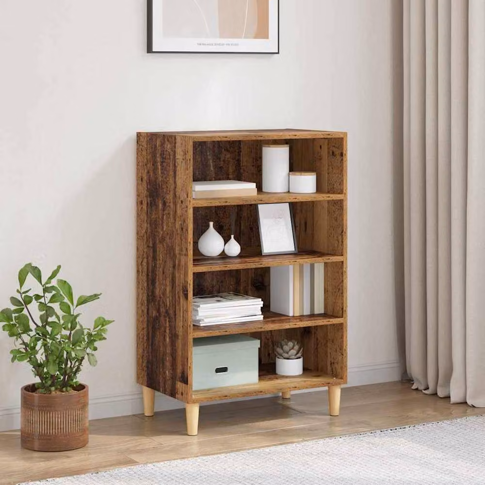 Berkfield Home Rustic Sideboard with Shelf in Brown, W/D/H: 57 x 35 x 90 cm – 2