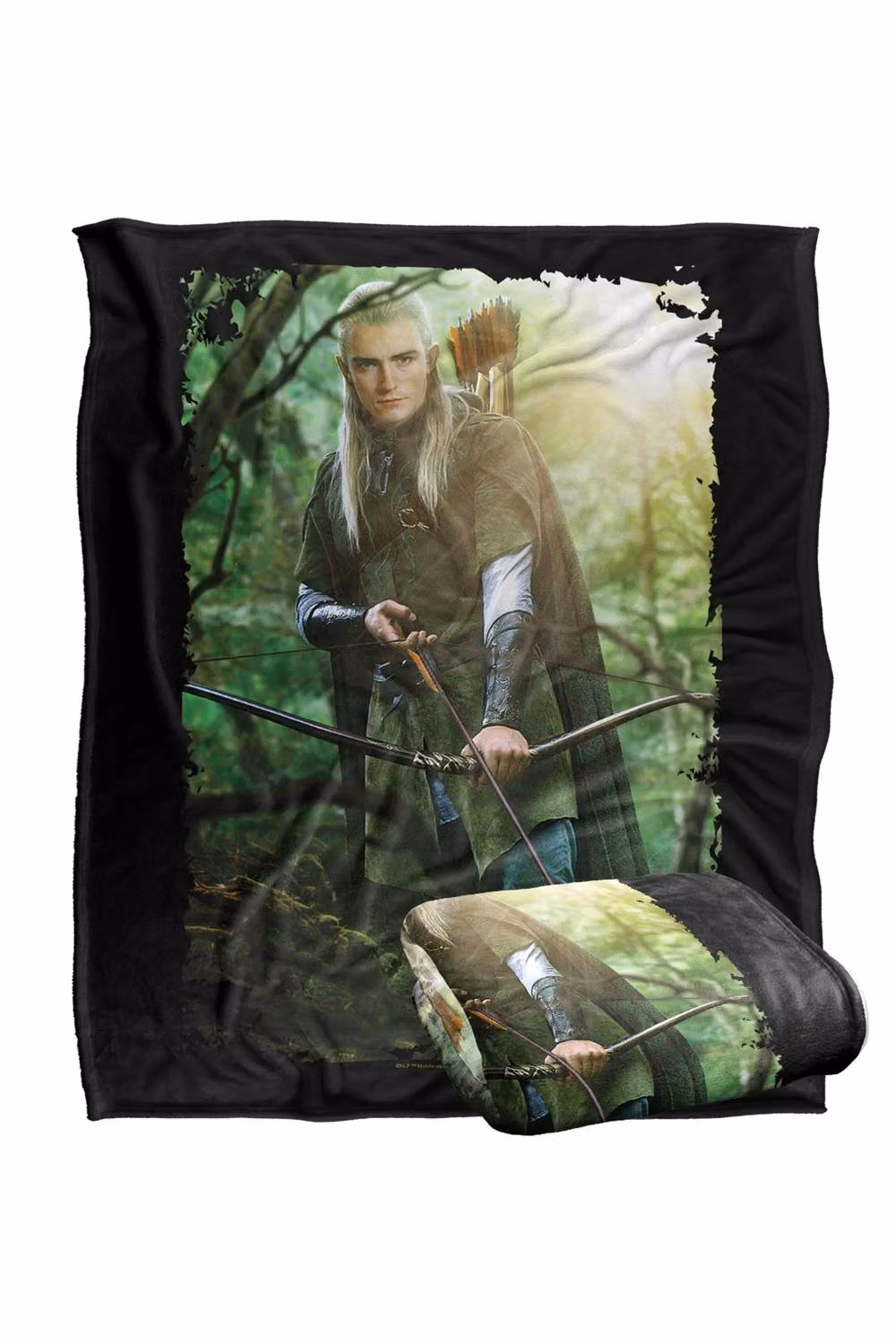 Warner Bros. The Lord Of The Rings Legolas Silky Touch Super Soft Fleece Throw Blanket, Multicolour, W: 152 cm, D: 127 cm – 7