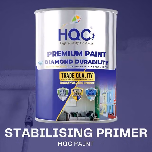 HQC Paints Water Based Stabilising Concrete Bonding Primer, 20 l, Clear – 1