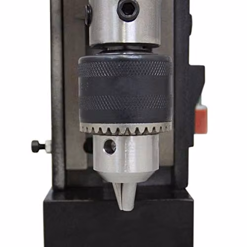 T-Mech Magnetic Drill Press Machine in Black and Blue, 230V Industrial Steel Benchtop Drill with 30mm Diameter Capacity – 3
