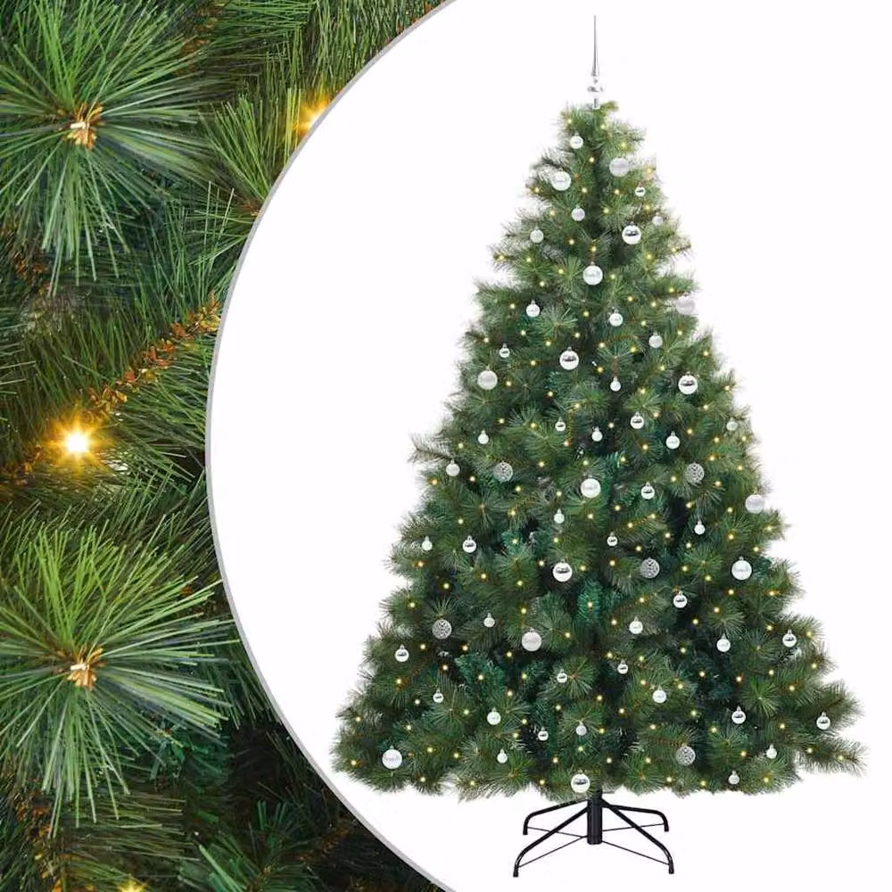 Berkfield Home Artificial Green Christmas Tree with 300 LEDs, Height: 240 cm – 2