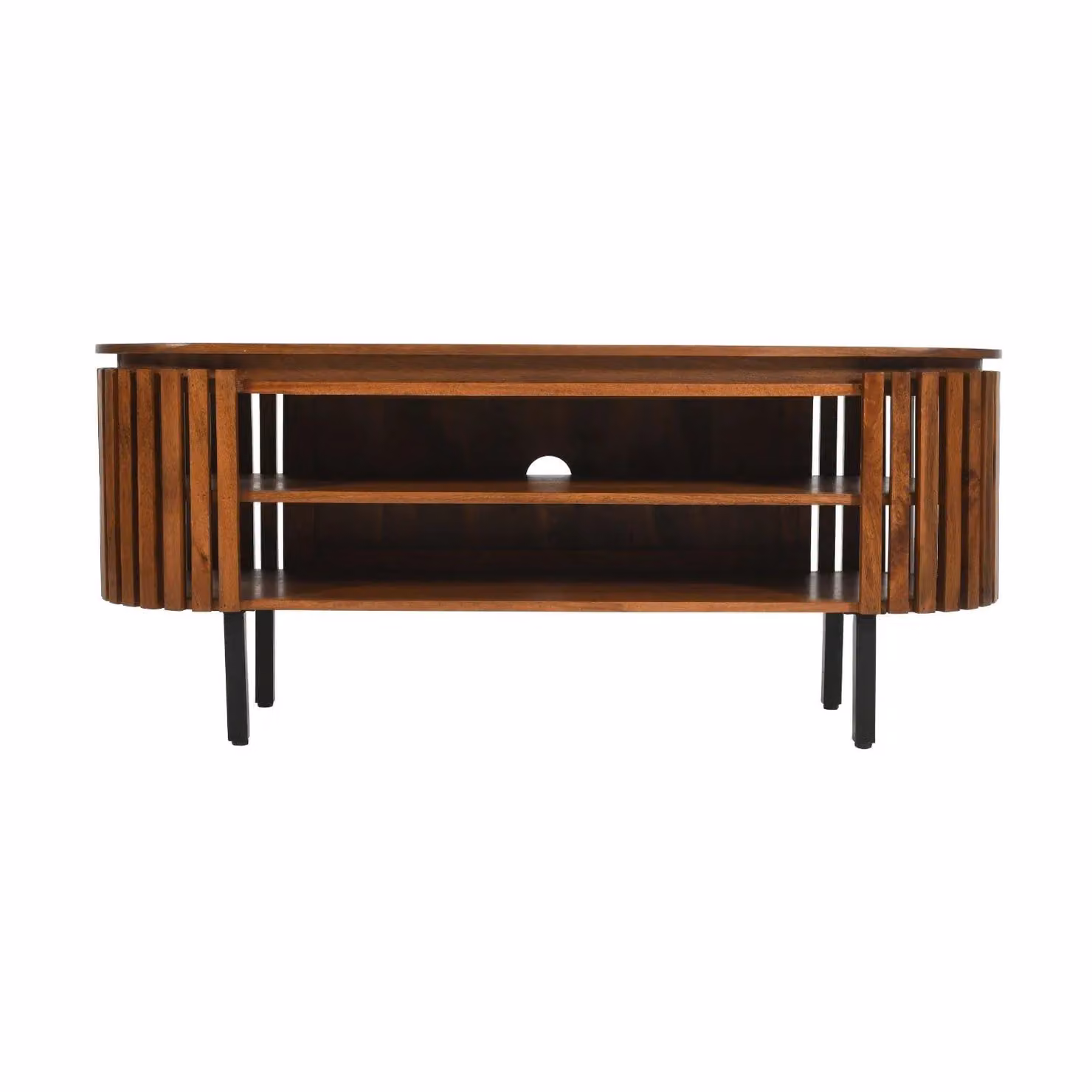 IH Design Carney Mango Wood TV Cabinet in Brown for up to 55 Inch TVs – 2
