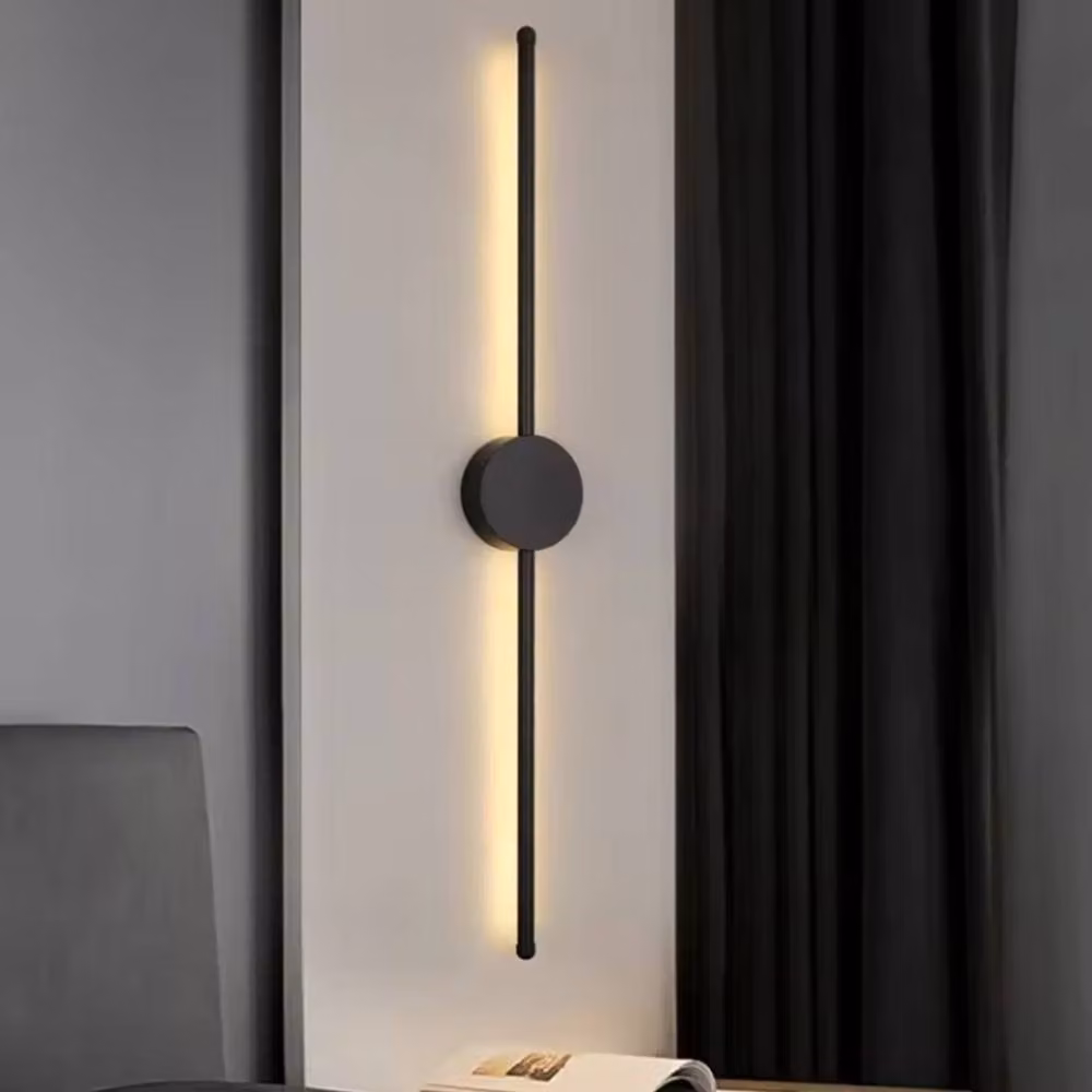 VOGREX Black Modern LED Exterior Wall Light, Dimmable Up and Down IP65 Metal Sconce for Garden and Terrace – 5