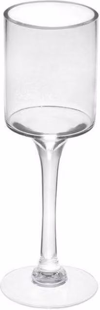 KDMD Transparent Glass Tall Stem Candle Holder and Vase, Height: 30 cm